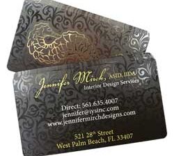 Silk Business Cards with spot UV